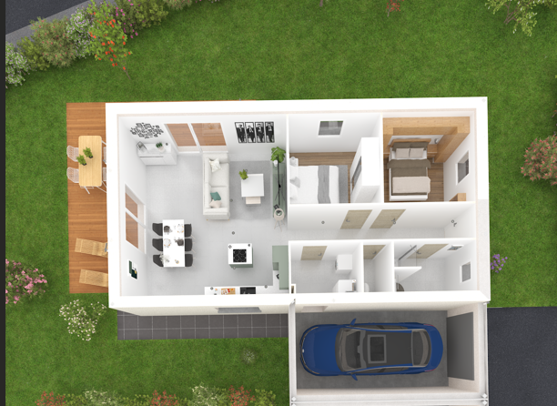 Plan 3D - PRETE A CONSTRUIRE MAICHE
