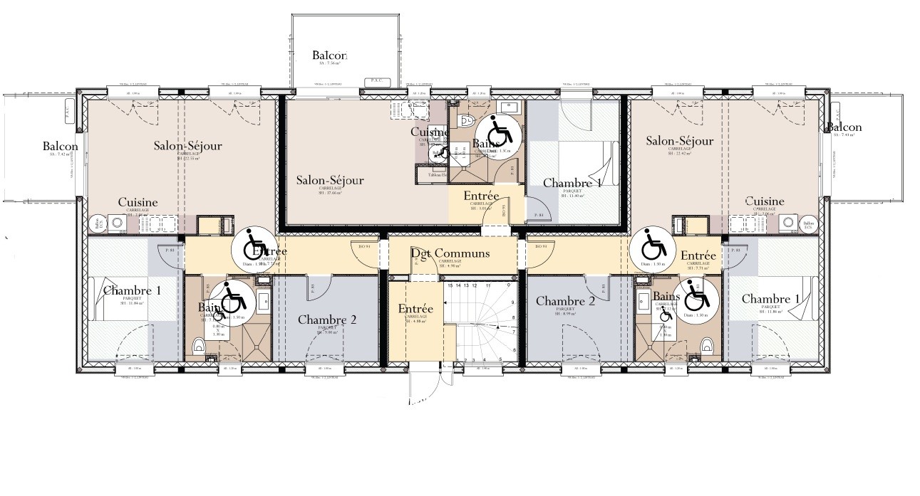 Plan 3D - APPARTEMENT ETALANS T2 A3