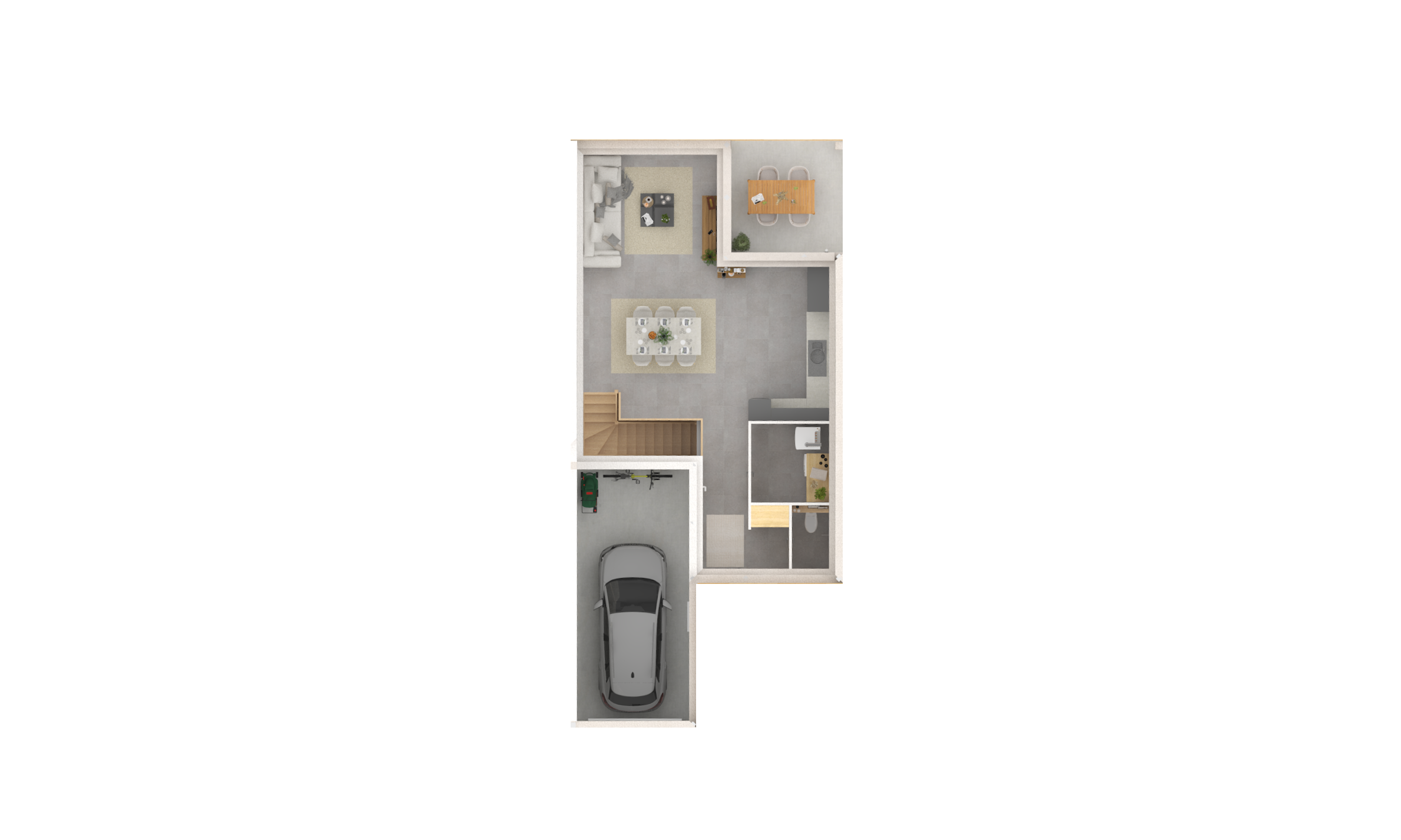 Plan 3D - PRETE A CONSTRUIRE MORTEAU LES VILLAS DES ALOUETTES 2