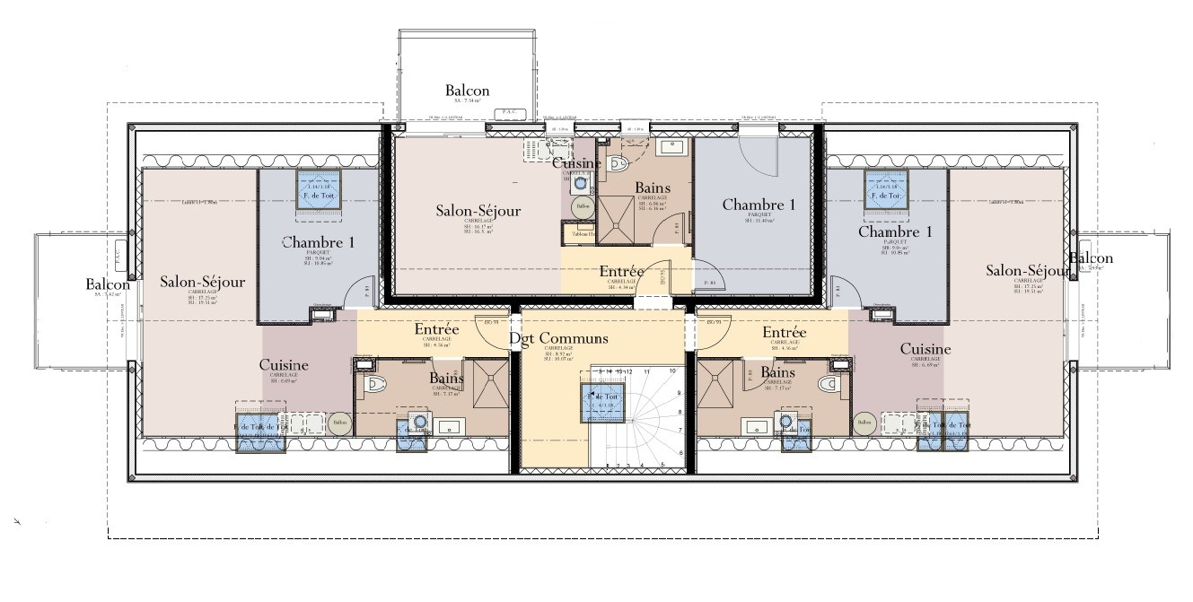 Plan 3D - APPARTEMENT ETALANS T2 A5